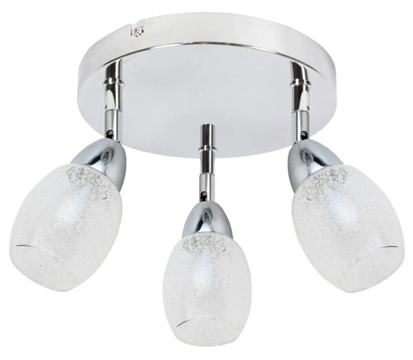 Okrągły srebrny plafon led - K521 Z2-P29