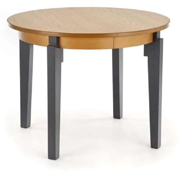 EMWOmeble Stół rozkładany SORBUS / blat - dąb miodowy, nogi - grafitowe
