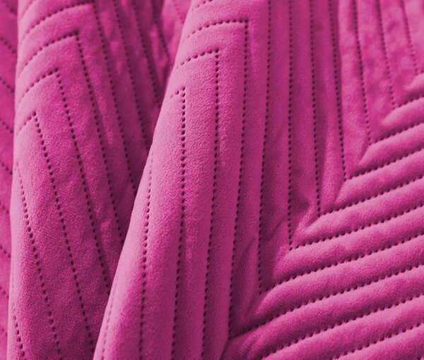 Fioletowa aksamitna narzuta na łóżko ARROW VELVET Rozmiar: 200 x 220 cm