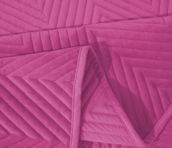 Fioletowa aksamitna narzuta na łóżko ARROW VELVET Rozmiar: 200 x 220 cm