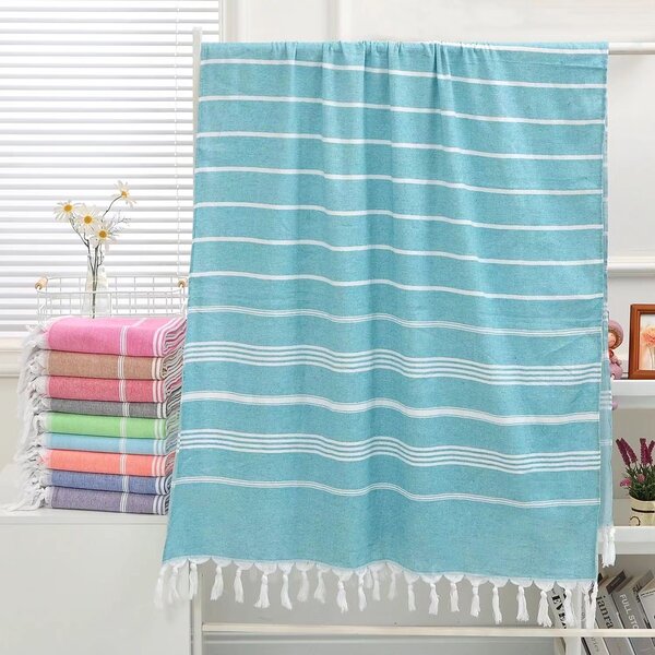 Ręcznik plażowy FARAO, turkusowy