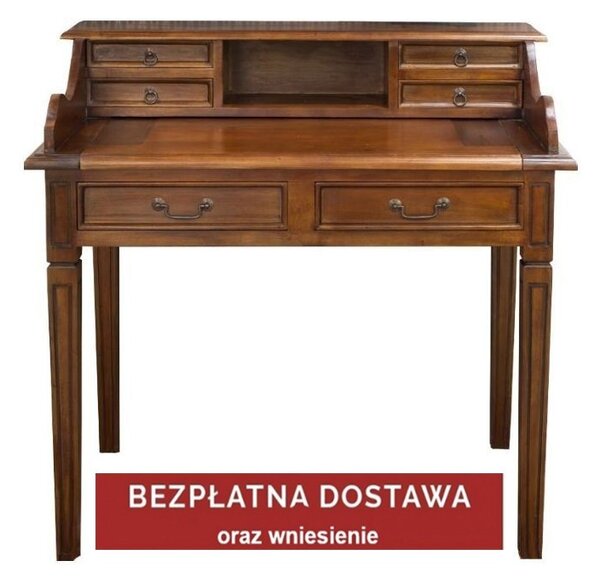 Biurko / Sekretarzyk drewniany kolonialny Mahoń (6)