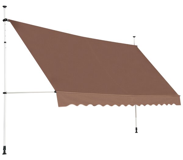Zewnętrzna markiza balkonowa 400 cm brązowy