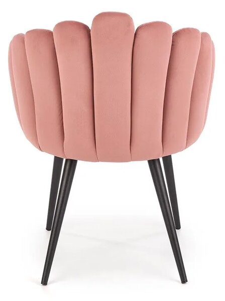 Różowe stylowe krzesło glamour N5-Z16