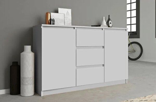 Biała komoda kuchenna 120 cm T2-P53