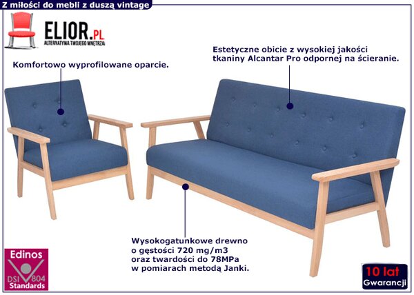 Tapicerowany zestaw wypoczynkowy S8-L04
