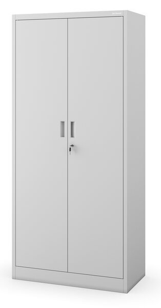 Szafa biurowa na dokumenty z 4 półkami szara, 1750x800x400 mm: JAN