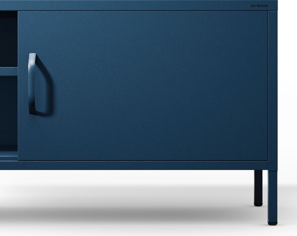 Szafka RTV długa XL granatowa ROSARIA 1700 x 400 x 500 mm