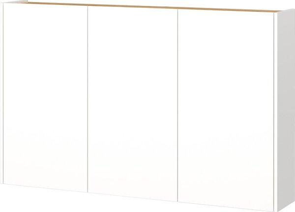 Biała szafka w dekorze dębu wisząca 138x87x25 cm Libbiano – Germania