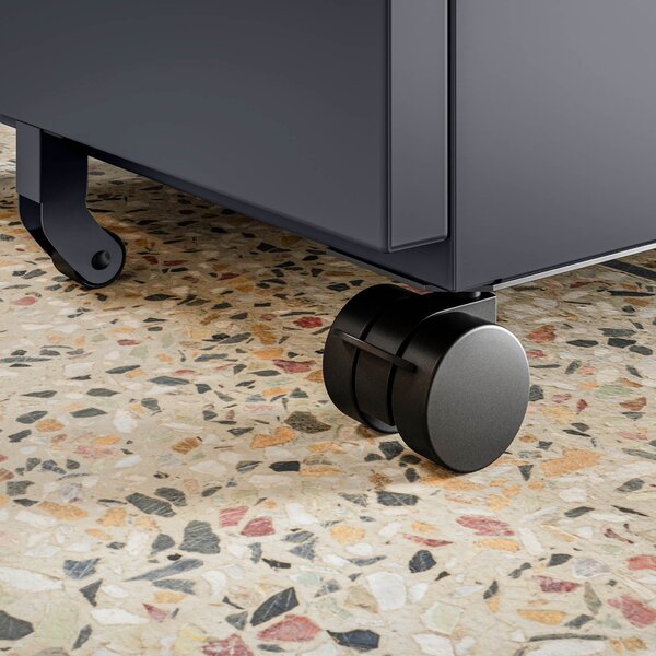 Kontenerek pod biurko KATE 390 x 600 x 500 mm, antracytowy