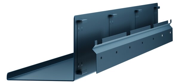 Półka wisząca metalowa granatowa, 1200 mm: JOANNE Modern