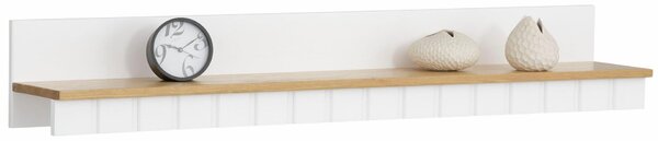 Sosnowa półka biało-miodowa, 120 cm