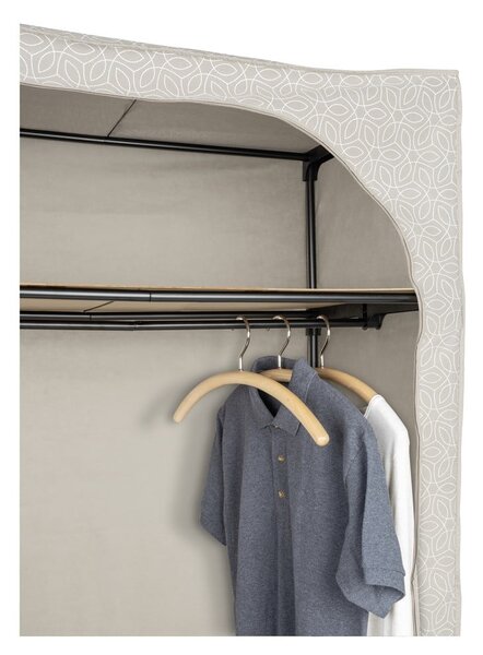 Beżowa tekstylna szafa 90x160 cm Balance – Wenko
