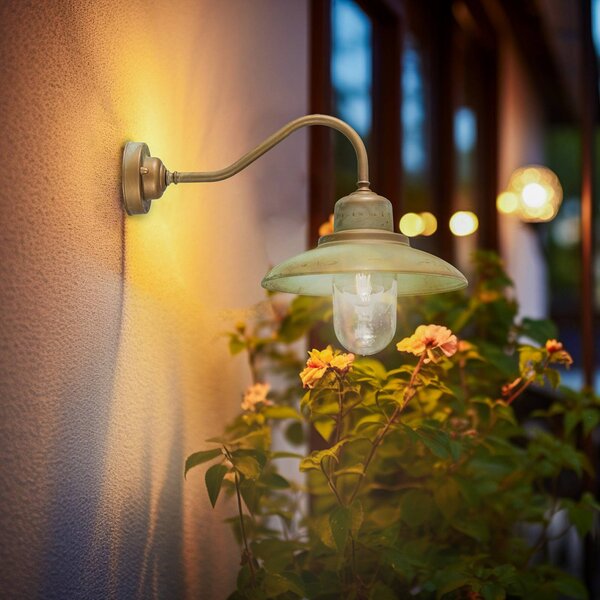 Moretti Luce Kinkiet zewnętrzny Patio, brązowy / mosiężny, mosiądz, morski