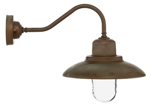 Moretti Luce Kinkiet zewnętrzny Patio, brązowy / mosiężny, mosiądz, morski