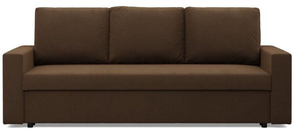 Kanapa 3 osobowa, BLOM, Mikrofaza, 220x92x85 cm, brÄ zowy | TYLETEGOTU