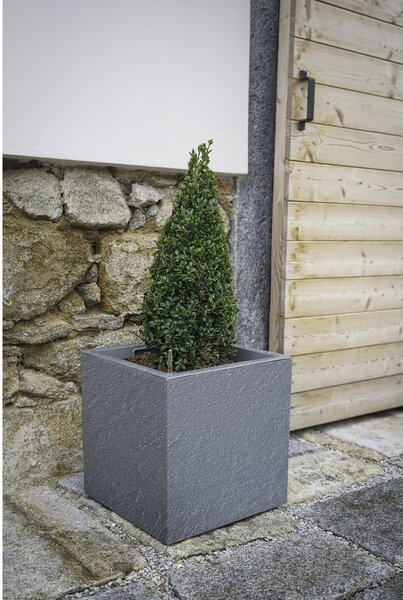 Flower Lover Doniczka samonawadniająca Cubico Stone szary, 27 cm, 27 cm