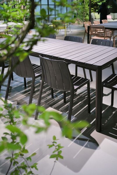 Zestaw mebli ogrodowych TIBERINA BISTROT/TEVERE 210-275 10+1 ANTHRACITE – Nardi