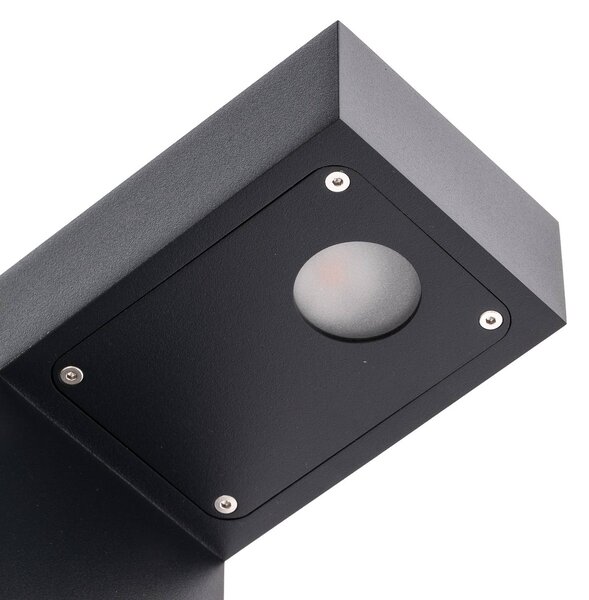 BRUMBERG Słupek oświetleniowy LED Lantern, aluminiowy / szary / cynkowy, aluminium, design