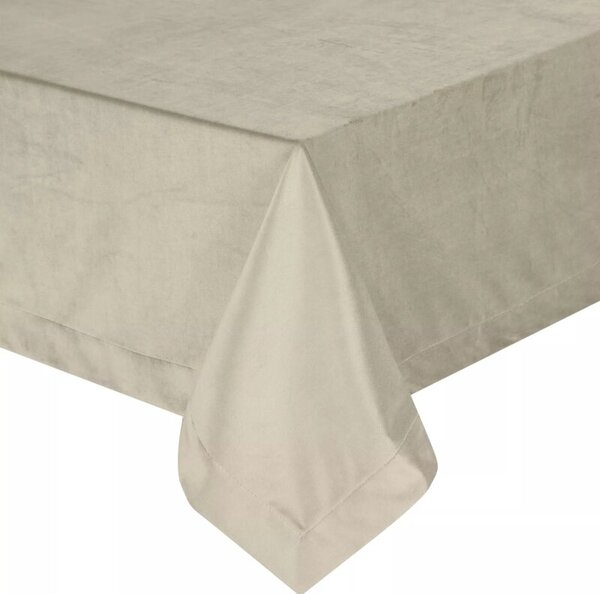Obrus EUROFIRANY Melinda 140 x 180 cm BeÅ¼owy
