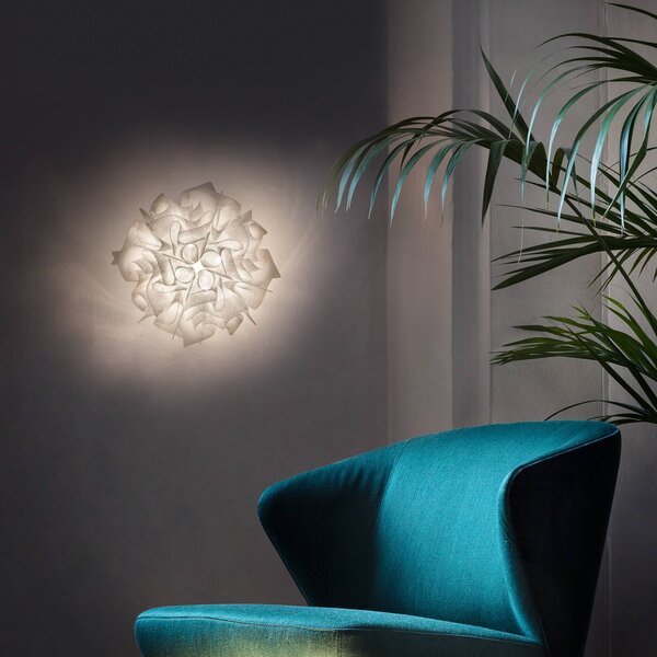 Slamp Lampa sufitowa designerska VELI Couture, możliwość ściemniania, biały / opal, salon / jadalnia, tworzywo sztuczne, design