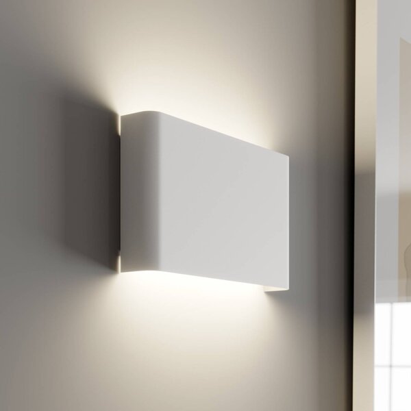 Kinkiet Haga Nowodvorski Lighting, możliwość ściemniania, biały / opal, salon / jadalnia, metal, nowoczesny