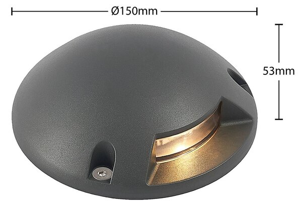 Lindby Huban oprawa natynkowa LED, 1-punktowa, czarny, aluminium, nowoczesny