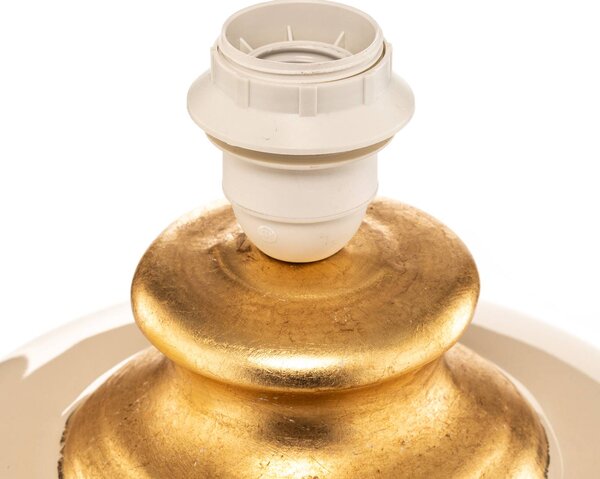 Lampa stołowa Mozart ONLI, kremowy / amber, salon / jadalnia, ceramika, antyczny