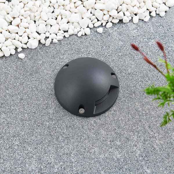 Lindby Huban oprawa natynkowa LED, 1-punktowa, czarny, aluminium, nowoczesny