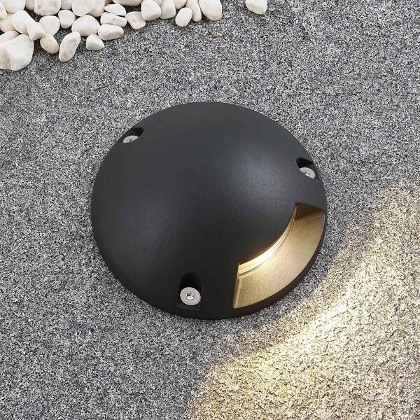 Lindby Huban oprawa natynkowa LED, 1-punktowa, czarny, aluminium, nowoczesny