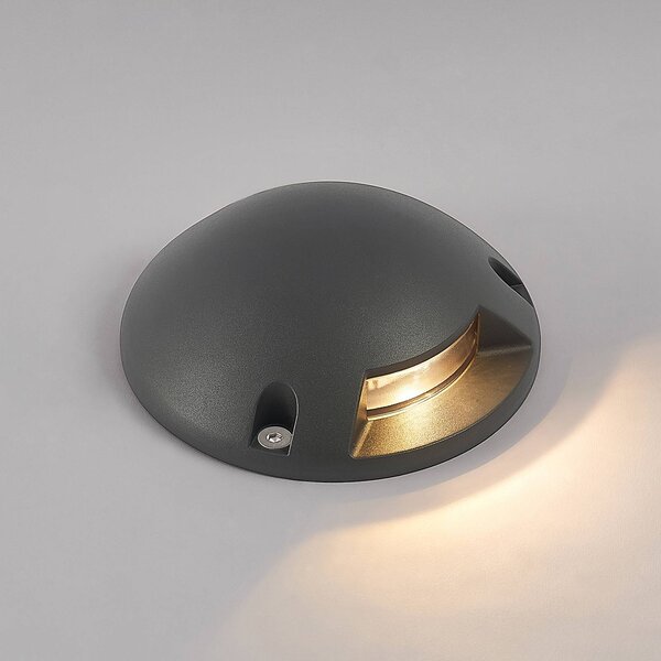 Lindby Huban oprawa natynkowa LED, 1-punktowa, czarny, aluminium, nowoczesny