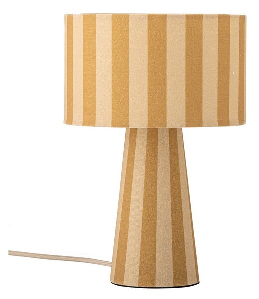 Żółta tekstylna lampa stołowa z tekstylnym kloszem (wysokość 30 cm) Emmie – Bloomingville