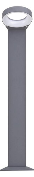Słupek oświetleniowy LED JARKA Lucande, aluminiowy / szary / cynkowy, aluminium, nowoczesny