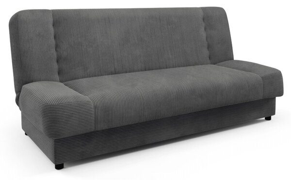 Wersalka RozkÅadana Sofa Z FunkcjÄ Spania Dwuosobowa Ciemnoszary PIANO