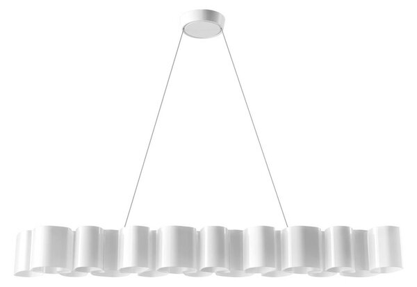 Stilnovo Lampa wisząca Honey, możliwość ściemniania, biały / opal, salon / jadalnia, tworzywo sztuczne, nowoczesny
