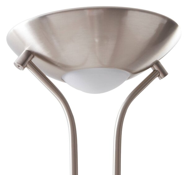 Lampa stojąca LED Josefin Lindby, możliwość ściemniania, aluminiowy / szary / cynkowy, salon / jadalnia, metal, nowoczesny