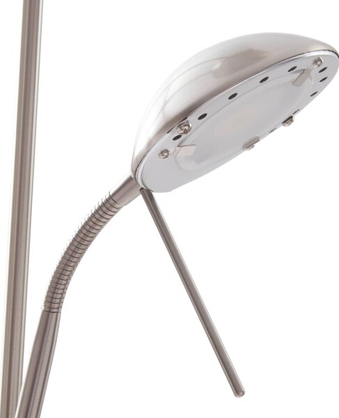 Lampa stojąca LED Josefin Lindby, możliwość ściemniania, aluminiowy / szary / cynkowy, salon / jadalnia, metal, nowoczesny