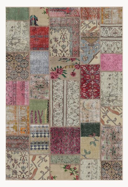 Dywan z krótkim włosiem Patchwork, z możliwością prania
