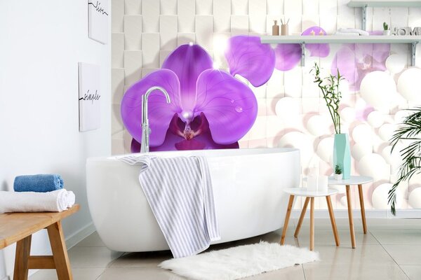 Tapeta orchidea na abstrakcyjnym tle