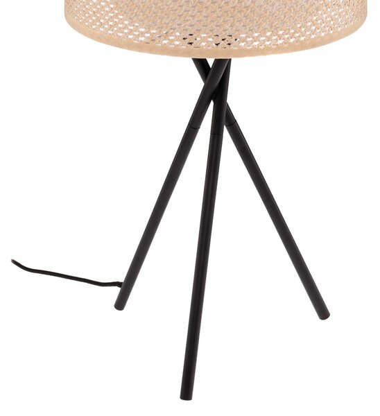 Lampa stołowa Soula Lindby, kremowy / amber, salon / jadalnia, tworzywo sztuczne, dworkowy / rustykalny