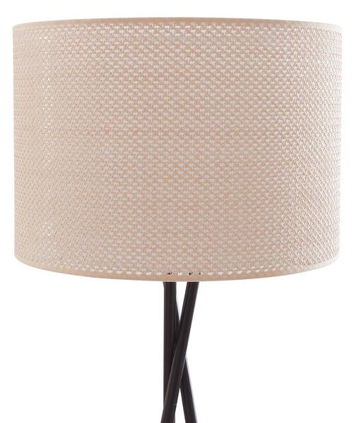 Lampa stojąca Soula Lindby, kremowy / amber, salon / jadalnia, tworzywo sztuczne, dworkowy / rustykalny