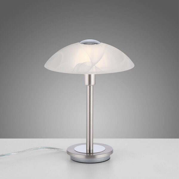 Paul Neuhaus Lampa stołowa Enova, możliwość ściemniania, chromowy / srebrny, salon / jadalnia, metal