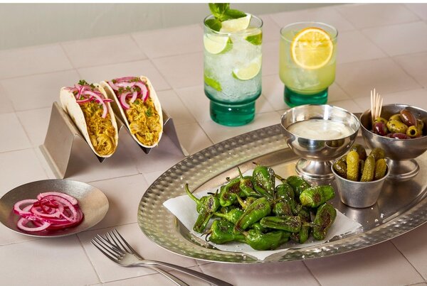Stojak na tacos do serwowania ze stali nierdzewnej 10x19 cm Serve – BonBistro