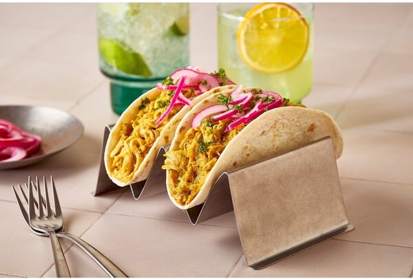 Stojak na tacos do serwowania ze stali nierdzewnej 10x19 cm Serve – BonBistro