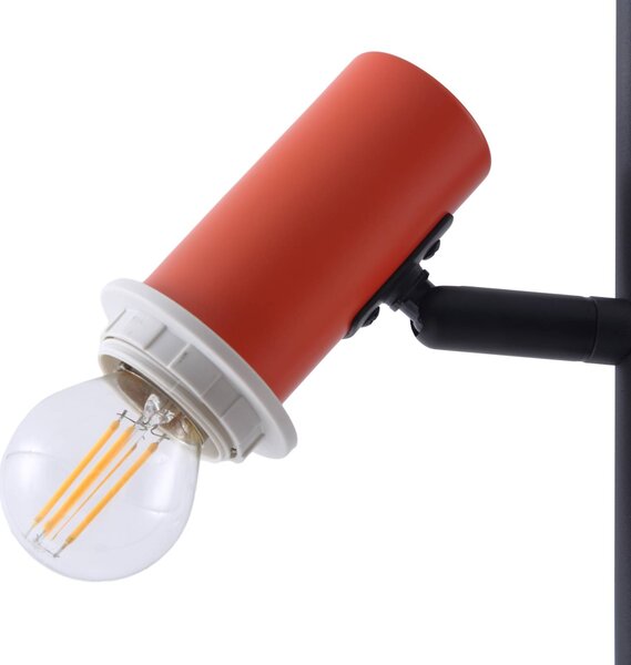 Lampa stojąca Ovelia Lindby, czarny, salon / jadalnia, metal, nowoczesny