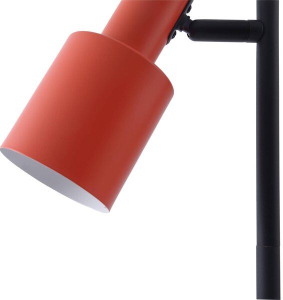 Lampa stojąca Ovelia Lindby, czarny, salon / jadalnia, metal, nowoczesny