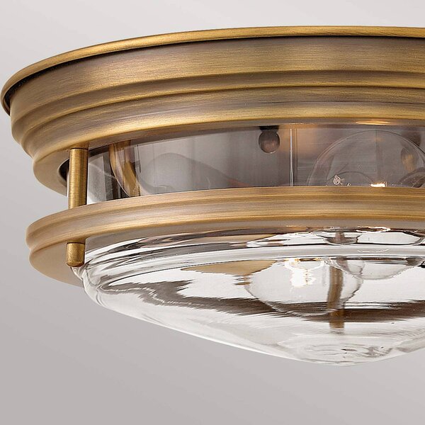 Quintiesse Lampa sufitowa zewnętrzna Hadrian, brąz/przezroczysty możliwość ściemniania, brązowy / mosiężny, metal