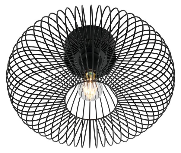Nordlux Lampa sufitowa Beroni, możliwość ściemniania, czarny, salon / jadalnia, metal