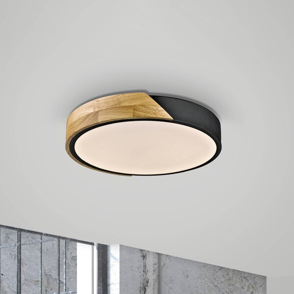 JUST LIGHT. GmbH Lampa sufitowa Bila, jasne drewno, salon / jadalnia, drewno
