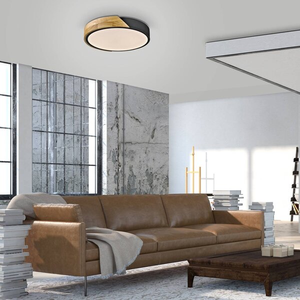JUST LIGHT. GmbH Lampa sufitowa Bila, jasne drewno, salon / jadalnia, drewno